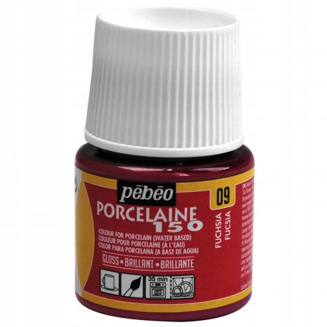 Farba do porcelany/szkła/ceramiki Pebeo Porcelaine150, 09 Fuchsia